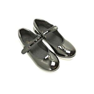 Stelle Tap Shoes Girls' Size 13 Black Patent Leather